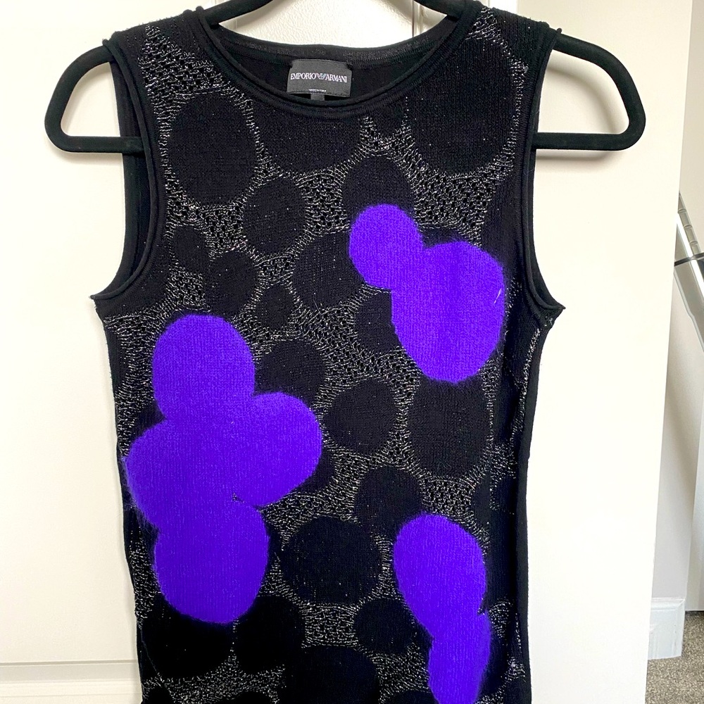 Armani sparkle sweater tank too